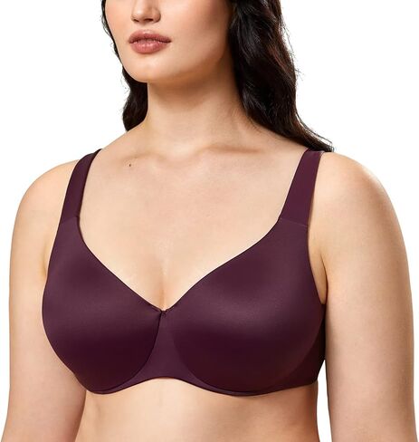 Women's Plus Size Minimizer Underwire Full Coverage Unlined Seamless Bra in Saudi Arabia