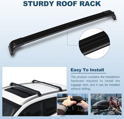 ECCPP Roof Rack Crossbars Compatible for Land Rover LR3 2005-2009, LR4 2010-2016, Max Load 165LBS, Aluminum, Kayak Rack Accessories in Saudi Arabia