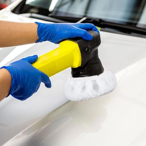 6 Pcs Car Polishing Bonnet Buffing Pad Car Buffer Polisher Waxer Covers Wheel Waxer Pads for Automobile Glass Cleaning and Polish (5" - 6") in Saudi Arabia