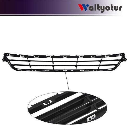 waltyotur Upper & Lower Horizontal Front Hood Bumper Grill Grille ABS Kit Replacement for Fusion/Mondeo 2013 2014 2015 2016 DS7Z8200BA FO1200553 in Saudi Arabia