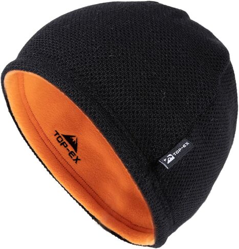 TOP-EX PolarWool™ Wool Beanie Hat for Men Women Fleece Lined Skull Cap Winter Knit Hat Watch Caps Reversible & Windproof in Saudi Arabia