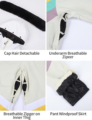 GSOU SNOW Ski Suit Women Snowsuit One Piece Snowboarding Waterproof Windproof Jumpsuit for Outdoor Sports in Kuwait