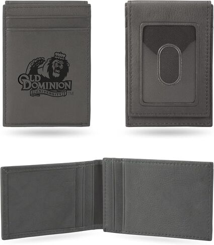 Rico Industries NCAA Oklahoma State Cowboys Gray Laser Engraved Front Pocket Wallet Laser Engraved Front Pocket Wallet - Compact/Comfortable/Slim in Saudi Arabia
