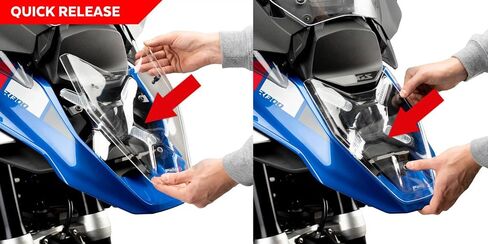 واقي المصباح الأمامي BMW R1300GS / الخيار 719 ترامونتانا/ثلاثي أسود/تروفي 23-24 in Saudi Arabia