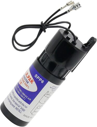 SPP6 Hard Start Capacitor 2Pcs for Air Conditioners, Starting Torque 500 Super Boost Kit Relay - Replaces TJ90HS6 35702 DST-6 ERPP6 HS6 HS650 （115V-288VAC, 4,000-120,000 BTU, 1/2-10 HP） in Kuwait