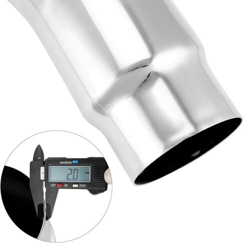 QWORK 5" Inlet to 6" Outlet Diesel Exhaust Elbow Tip, 23" Overall Length, 45-Degree, for Cars, Pickups, and Trucks in Saudi Arabia
