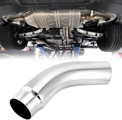 QWORK 5" Inlet to 6" Outlet Diesel Exhaust Elbow Tip, 23" Overall Length, 45-Degree, for Cars, Pickups, and Trucks in Saudi Arabia