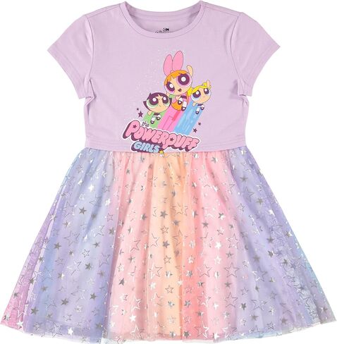 فستان PowerPuff Girls مع Tulle Skirt- فستان PowerPuff Tutu- أحجام XS-XL (4-16) in Saudi Arabia