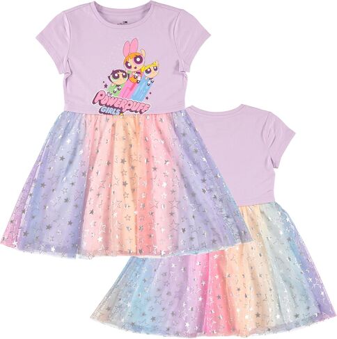 فستان PowerPuff Girls مع Tulle Skirt- فستان PowerPuff Tutu- أحجام XS-XL (4-16) in Saudi Arabia