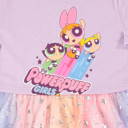 فستان PowerPuff Girls مع Tulle Skirt- فستان PowerPuff Tutu- أحجام XS-XL (4-16) in Saudi Arabia