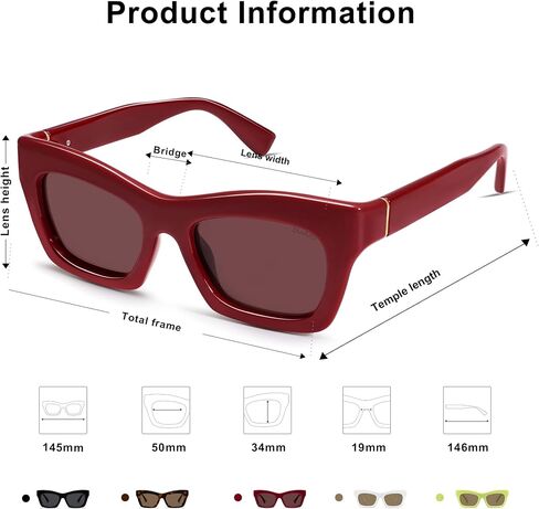 SOJOS Trendy Cat Eye Polarized Sunglasses for Women Men Retro Chunky Designer Sunnies SJ2339 in Saudi Arabia