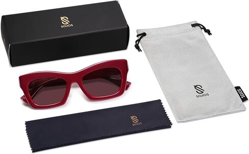 SOJOS Trendy Cat Eye Polarized Sunglasses for Women Men Retro Chunky Designer Sunnies SJ2339 in Saudi Arabia