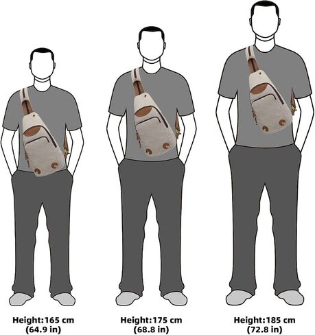 KL928 Canvas Sling Bag Crossbody Backpack Shoulder Casual Rucksack for Men Women,Rust Red in Kuwait