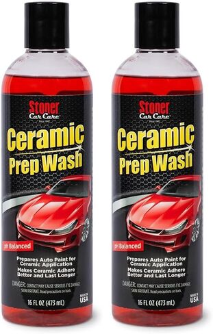 Stoner Car Care 91113 Ceramic Prep Car Wash Soap Removes Waxes, Sealants, Glazes, and Old Coatings to Prepare Automotive Paint for Ceramic Applications, Safe for All Finishes, 16 Fl Oz, Pack of 1 in Kuwait