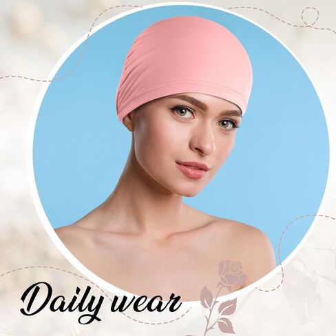 Zhengmy 6 Pcs Chemo Cancer Hats Women Sleeping Caps Headwear Cotton Head Coverings Head Wrap for Cancer Patients Hair Loss in Kuwait