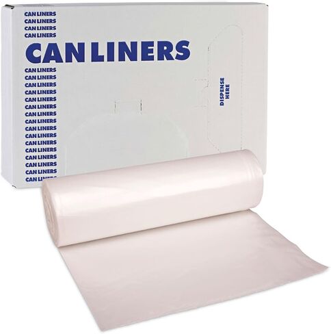 Boardwalk 385814 High-Density Can Liner, 38x58, 60gal, 11 Mic, Natural, 25 Bags/RL, 8 Rolls/CT in Saudi Arabia