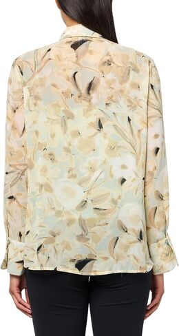 Anne Klein Women's Bttn Frt Ls Shirt W Removeable Tie in Saudi Arabia