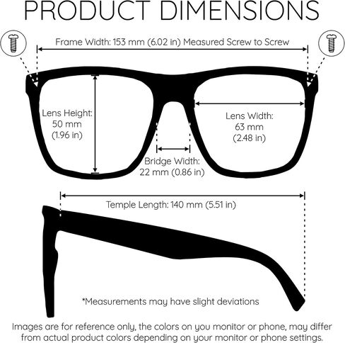 EDGEIWEAR Super XXLarge Size Retro Rectangular Frame TAC Polarized Lenses with Spring Hinge For Men & Women in Kuwait