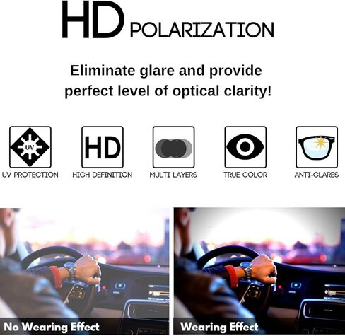 EDGEIWEAR Super XXLarge Size Retro Rectangular Frame TAC Polarized Lenses with Spring Hinge For Men & Women in Kuwait