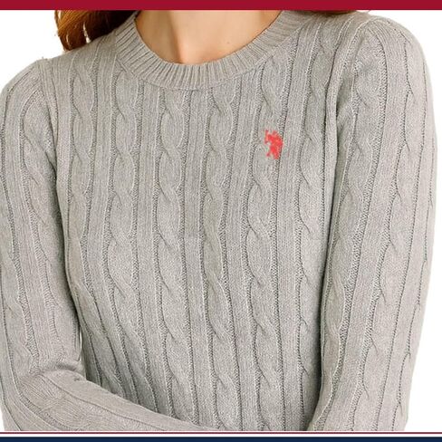 U.S. Polo Assn. Women's Crew Neck Sweaters – Raglan, Cable Knit & Striped in Kuwait