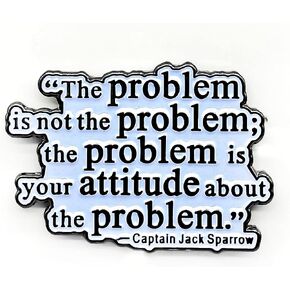 The Problem Is Not The Problem Enamel Pin - Literature Series - Enamel Lapel Pin - Plated Badge for Clothing, Bags, and Lanyards in Kuwait