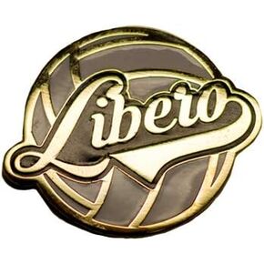 Volleyball Themed Postion/Captain Pins, Libero in Saudi Arabia