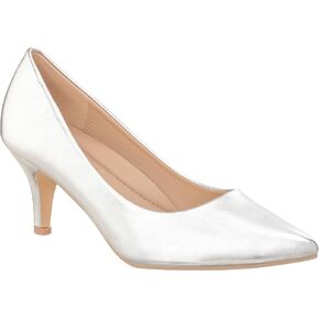 حذاء ILLUDE الكلاسيكي بمقدمة مدببة – حذاء مريح بكعب ستيليتو منخفض – كرزي in Kuwait