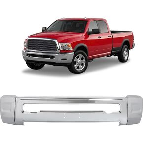 KUAFU Front Bumper Face Bar Compatible with 2010-2018 Dodge Ram 2500 3500 Bumper Impact Bar w/o Fog Light Holes & Parking Aid Sensor Hole Replacement for CH1002391 68045699AA 68045699AB Chrome Steel in Kuwait