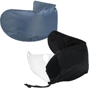 2 Pcs Motorcycle Helmet Visor Bags for Storing and Carrying Helmet Visor Safely Scratch Face Shield Sleeve with Scratch Free Fleece Soft Lining for Adult Sport Riding Travel in Saudi Arabia