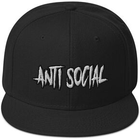 Anti Social Hat, Introvert Loner, I Hate People Keep Your Distance Leave Me Alone Don't Bother Snapback in Saudi Arabia