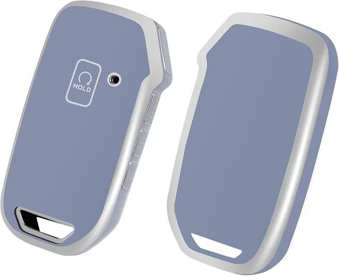غطاء مفتاح Kia Key Fob مع سلسلة مفاتيح، غطاء حافظة مفتاح Fob يناسب Kia K5 Forte Seltos Sportage Sorento Telluride Soul Ceed Cerato NIRO 2018-2022 ملحقات السيارة مفتاح ذكي، أرجواني أسود in Kuwait