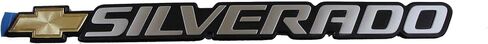 Genuine GM Tailgate Emblem Silver Metal Chrome Driver Side Tailgate Silverado Bowtie Logo in Saudi Arabia