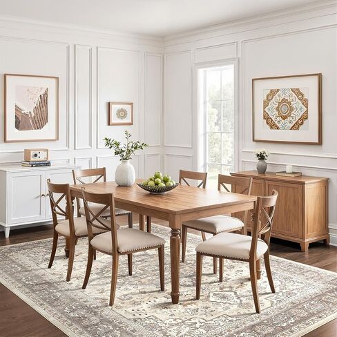 9x12 Area Rug Living Room Rugs: Large Soft Machine Washable Boho Vintage Stain Resistant Floral Bedroom Rug Neutral Farmhouse Low Pile Distressed Carpet for Dorm Nursery Dining Room Office- Beige Blue in Saudi Arabia