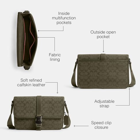 Coach League Messenger Bag, Black in Saudi Arabia