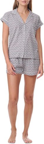 Tommy Hilfiger womens Girlfriend Short Sleeve Top and Shorts Pajama Set in Saudi Arabia