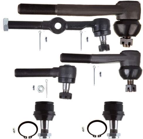 مجموعة تعليق SCITOO مكونة من 6 قطع لسيارة Chevy Blazer K5 Blazer K10 K20 V10 V1500 V20 V2500 Suburban لـ GMC Jimmy K1500 K2500 V1500 V2500 Suburban Front الداخلية الخارجية للقضيب نهاية الكرة السفلية المشتركة in Saudi Arabia