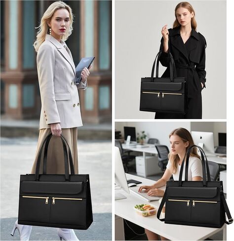 KKXIU 2-in-1 Laptop Lunch Tote Bag for Women, 15.6 Inch Insulated Leakproof Computer Bag, Large Work Purse for Office in Saudi Arabia