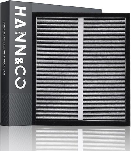 HANN&CO HEPA Grade Activated Carbon High Flow Cabin Air Filter，Adopts Silver ion Technology，50% Longer Service Life，Suitable For Volkswagen；Audi Replacement CF11643（HCC0611-Y） in Saudi Arabia