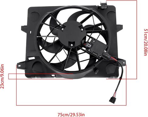 Radiator Cooling Fan Replacement for Lincoln Town Car Mercury Grand Marquis 2003-2005 Replacement for Lincoln Town Car 2004 3W1Z8C607BD FO3115149 FA70311 in Saudi Arabia