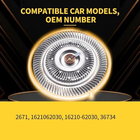 قابض مروحة تبريد المحرك 2671 متوافق مع Acura SLX، Honda Passport، Isuzu Rodeo/Trooper، Toyota 4 Runner / T100 / Tacoma/Tundra in Saudi Arabia