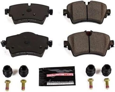 Power Stop Z23-1801 Front Z23 Evolution Sport وسادات فرامل سيراميك مملوءة بألياف الكربون مع أجهزة لميني كوبر 2014-2021، ميني كوبر كلوبمان 2016-2019 [نموذج محدد] in Saudi Arabia