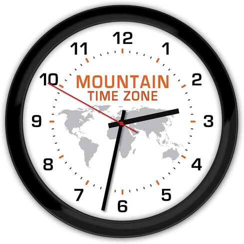 4 Time Zone Custom Wall Clocks - White, Black, World Globe Home Office Decor in Saudi Arabia