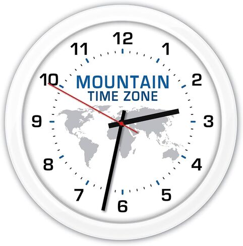 4 Time Zone Custom Wall Clocks - White, Black, World Globe Home Office Decor in Saudi Arabia