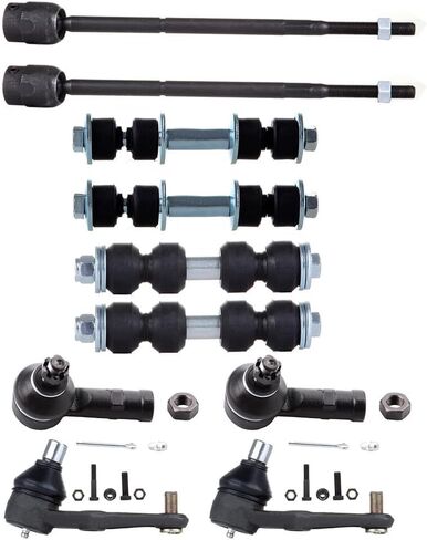 ECCPP 10pcs Front Inner Tie Rod End Front Outer Tie Rod End Front Sway Bar End Link Rear Sway Bar End Link Front Lower Ball Joint fit for 1991-2003 For Ford Escort in Saudi Arabia