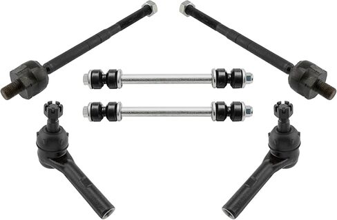 PartsW - 6 Pc Front Suspension Kit for Ford Explorer Ranger Mazda B2300 B2500 B3000 B4000 Mercury Mountaineer 2 Outer Tie Rod Ends + 2 Front Inner Tie Rod Ends + 2 Front Sway Bar End Links in Saudi Arabia