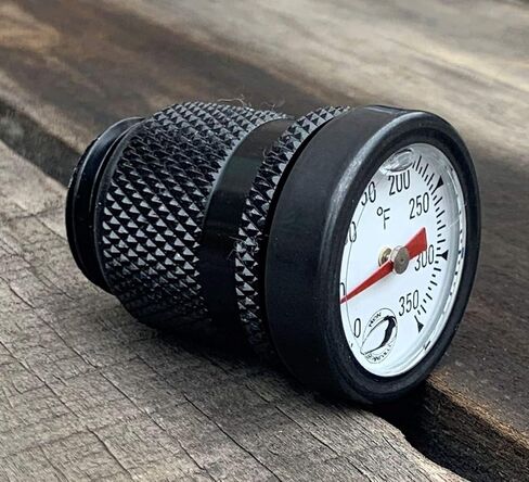 HiAnifri Grehge e Oil Temperature Gauge Triumph Motorcycles Black Fahrenheit Garden Sculpture Outdoor Decoration in Saudi Arabia