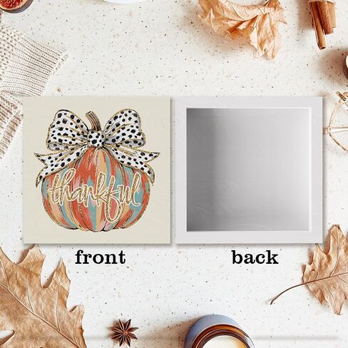 Fall Football Pumpkin Decor Fall Room Table Decor Sign Decorations for Room Bedroom Living Room Bathroom Kitchen Desk Thanksgiving Decorations in Kuwait