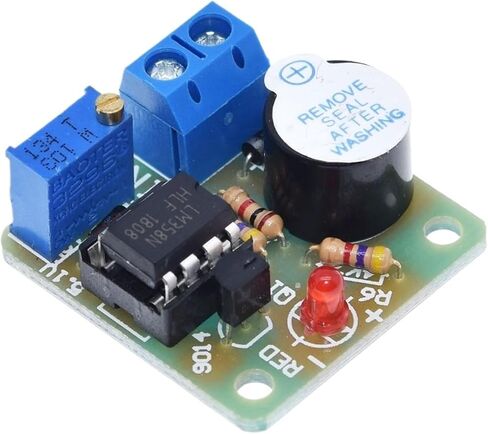 12V LM358 Accumulator Sound Light Alarm Board Buzzer Prevent Over Discharge Controller Module Without Overvoltage Protection in Saudi Arabia