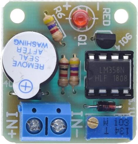 12V LM358 Accumulator Sound Light Alarm Board Buzzer Prevent Over Discharge Controller Module Without Overvoltage Protection in Saudi Arabia