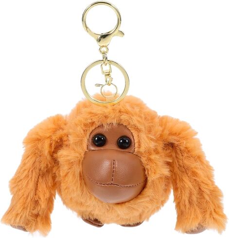 Kisangel Plush Gorilla Pendant, Soft Doll Keychain, Backpacks Bag Accessory for Luggage Key Purse Charm Decor in Saudi Arabia